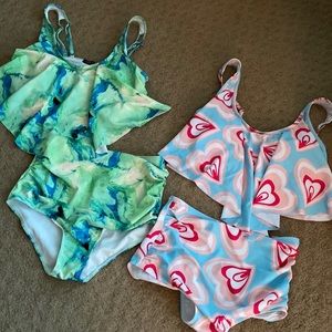 Two piece bathing suits